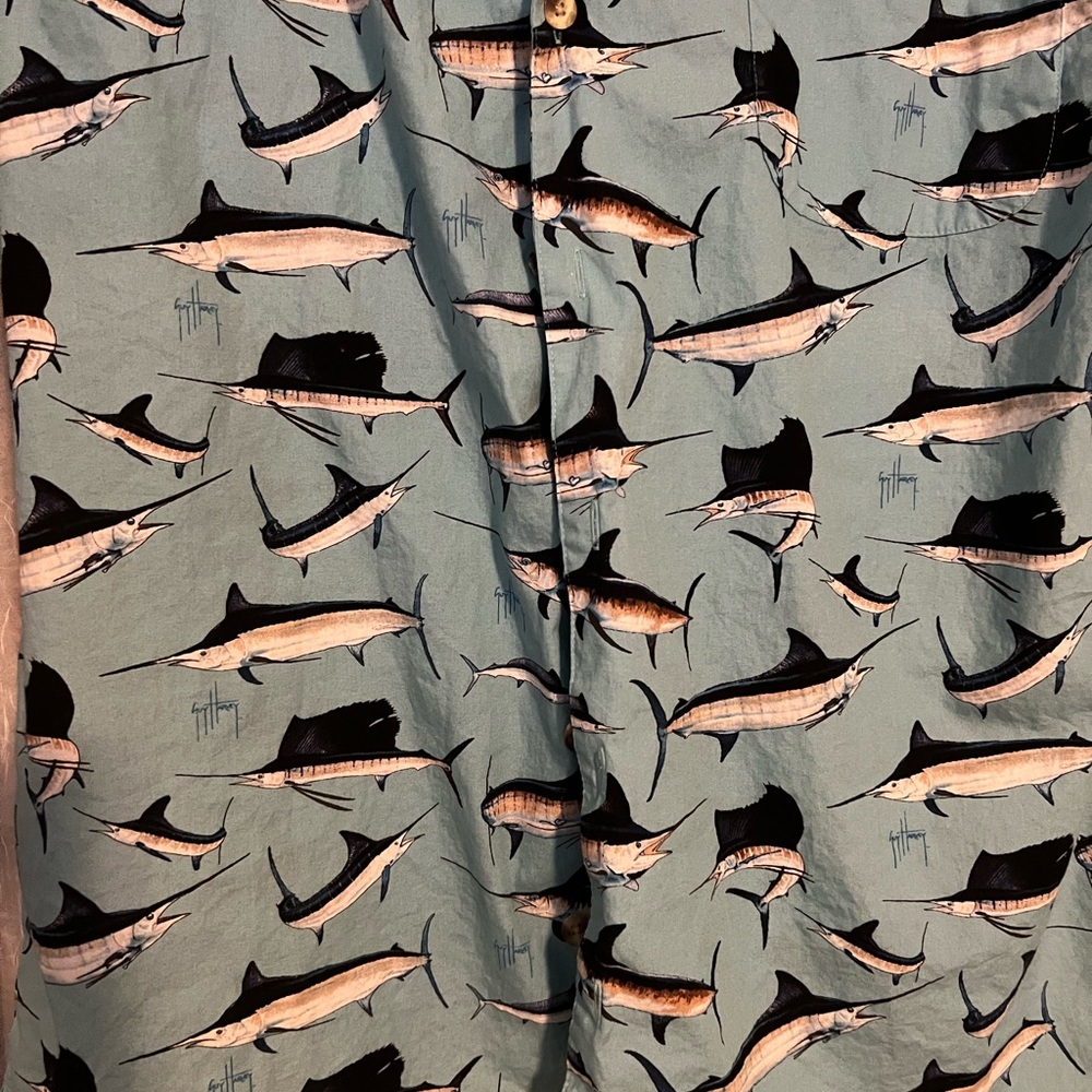 Guy Harvey Marlin/Sailfish Button Down Shirt - image 2